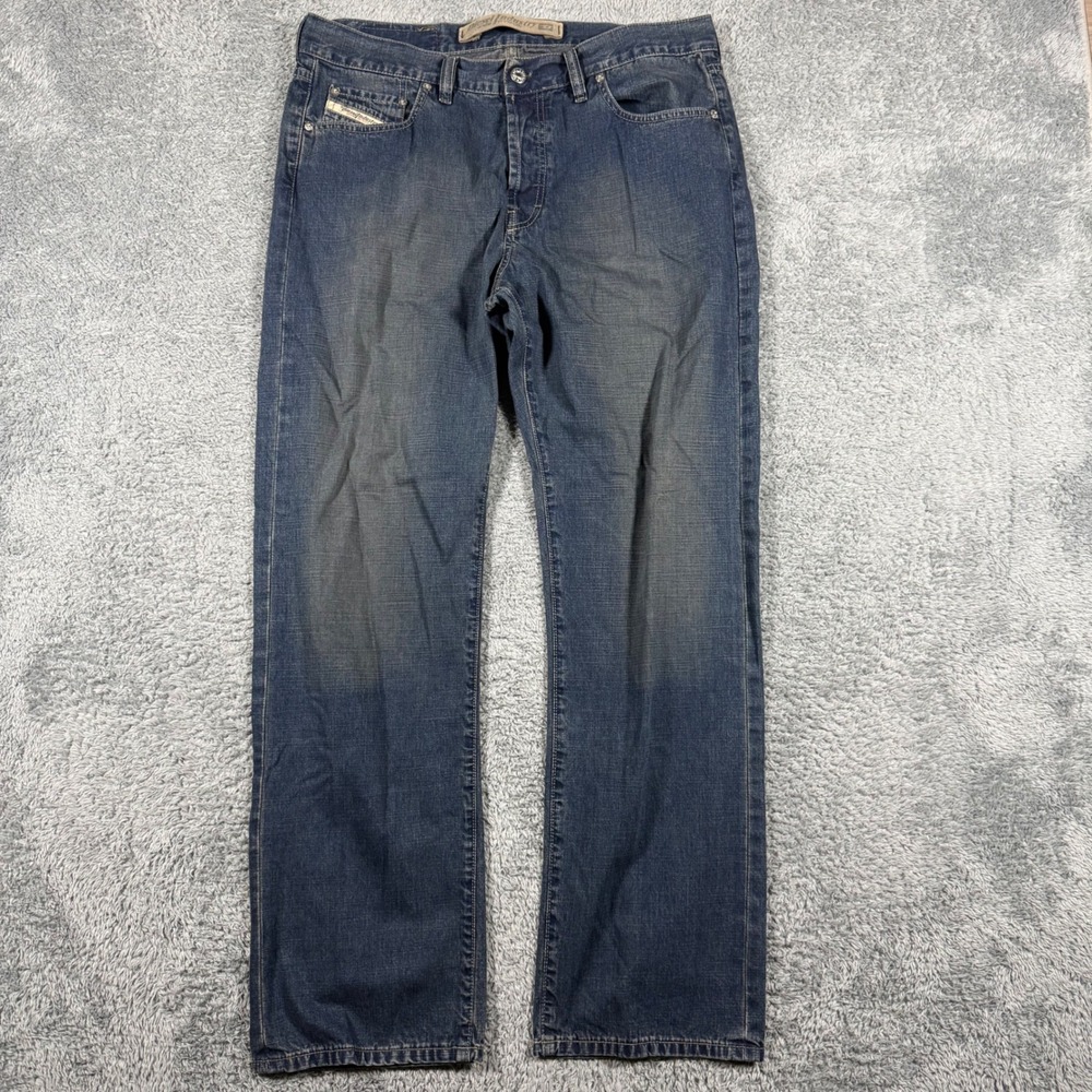 Diesel Kulter Jeans Mens 34x29 Made in Italy Button Fly Nice Fade Straight